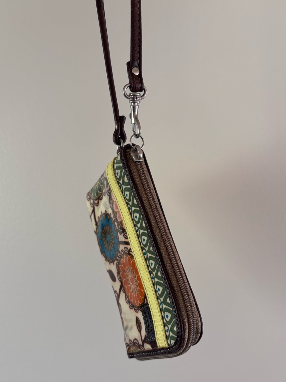 Boho Floral Pattern Multicolor Wristlet Wallet by Fossil - Picture 7 of 7